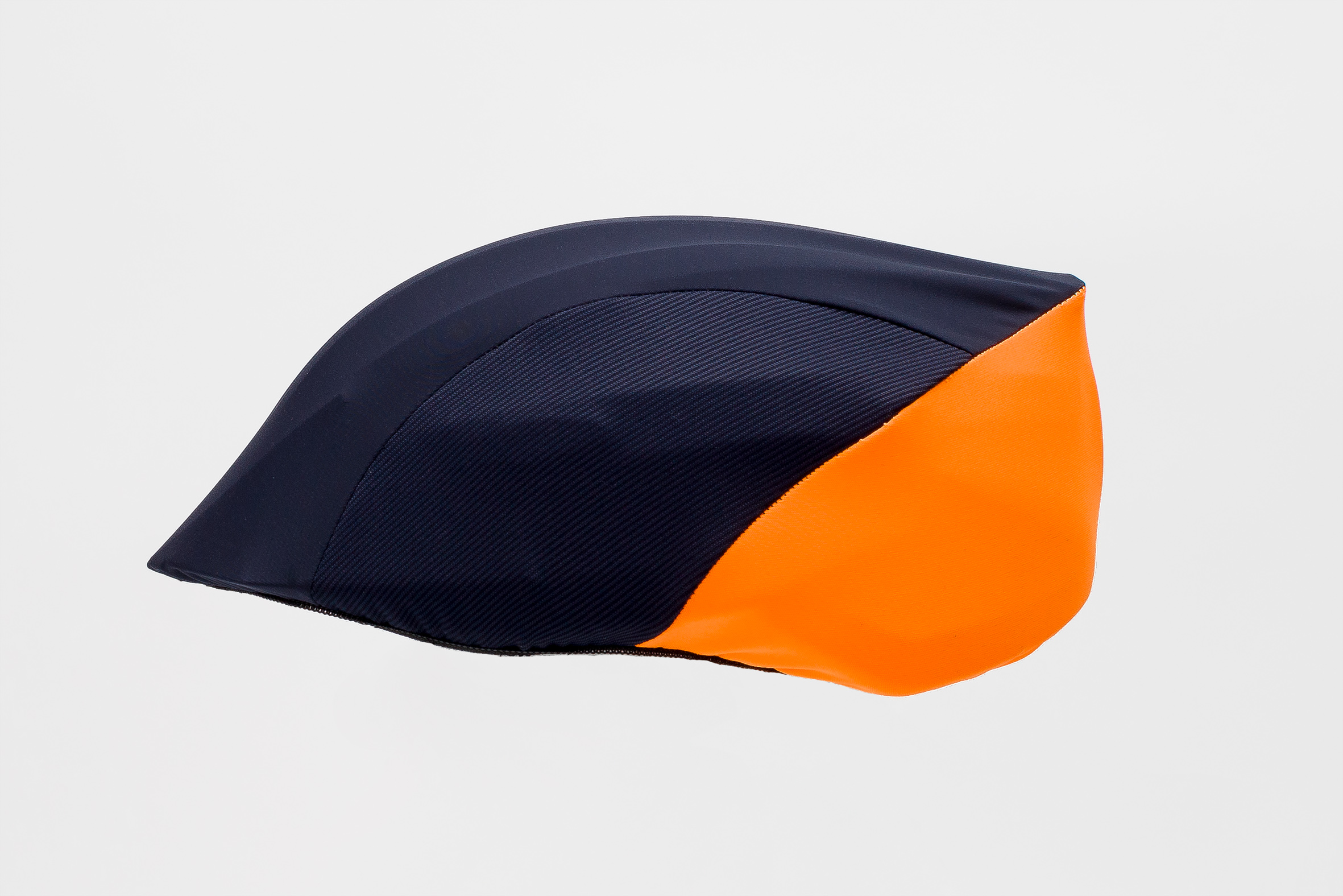 blue orange scalp fahrrad helm cover